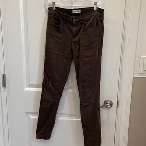 Madewell skinny jeans, olive color